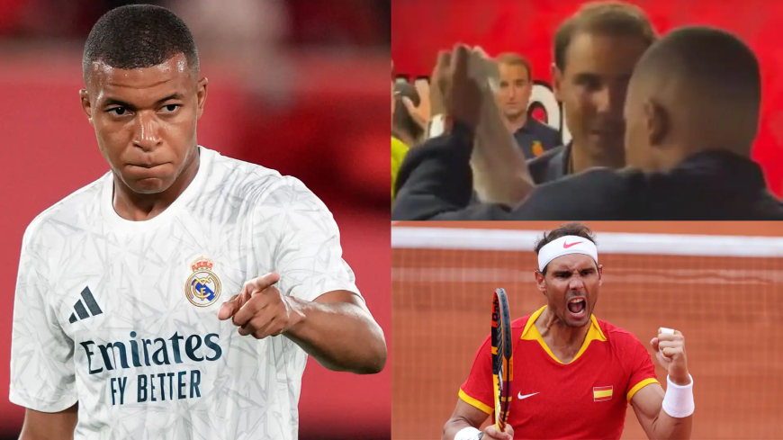 Kylian Mbappe Meets Tennis Legend Rafael Nadal After La Liga Debut