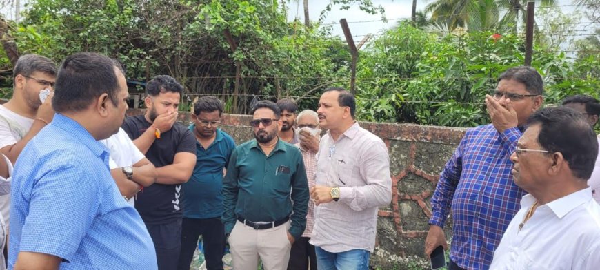 वसईत बेकायदा डंपिंगमुळे मत्स्यव्यवसाय धोक्यात,पालिका ठेकेदारांवर गुन्हा दाखल करण्याची मागणी.