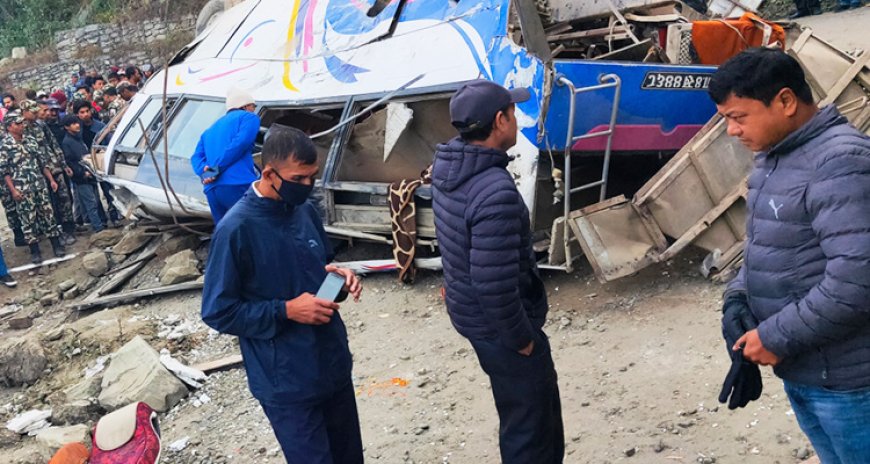 Death toll reaches 41 in Nepal bus accident.
