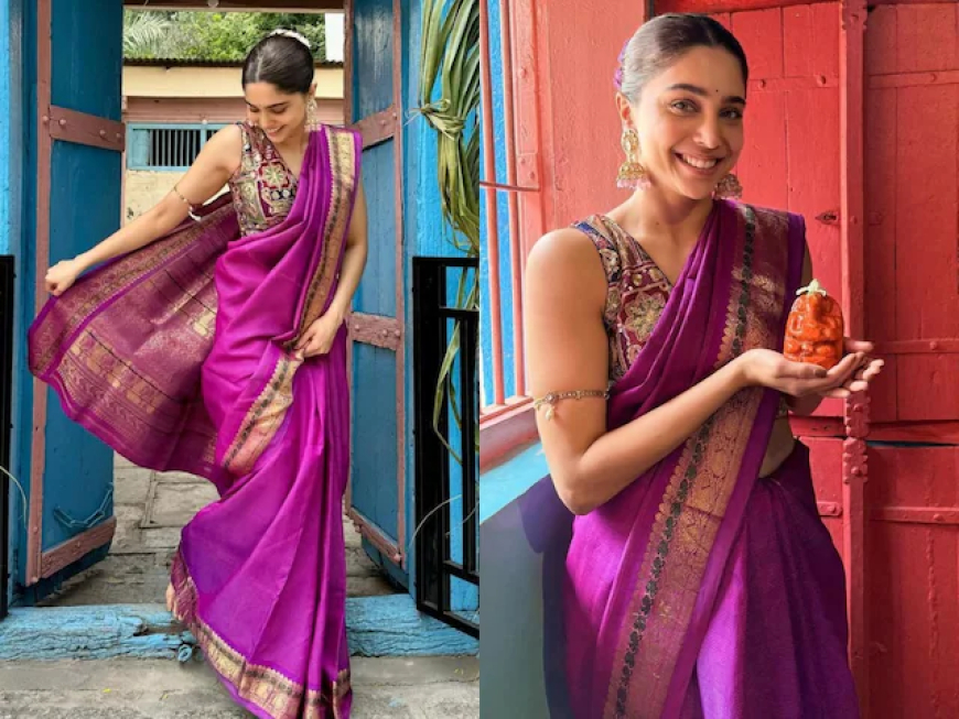 Sharvari Shines in 35-Year-Old Kanjeevaram Saree for Ganesh Chaturthi