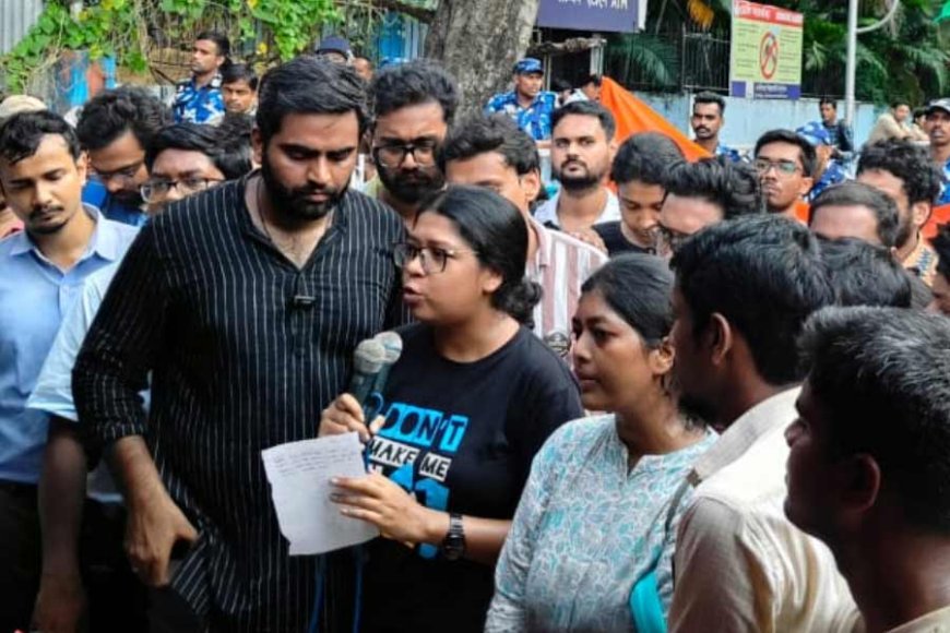 स्वास्थ्य भवन के बाहर जूनियर डॉक्टरों के प्रदर्शन का आज तीसरा दिन, लगातार हो रही नारेबाजी