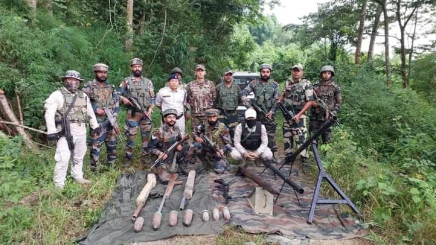 Rockets, bomb launchers, explosives etc recovered in Manipur