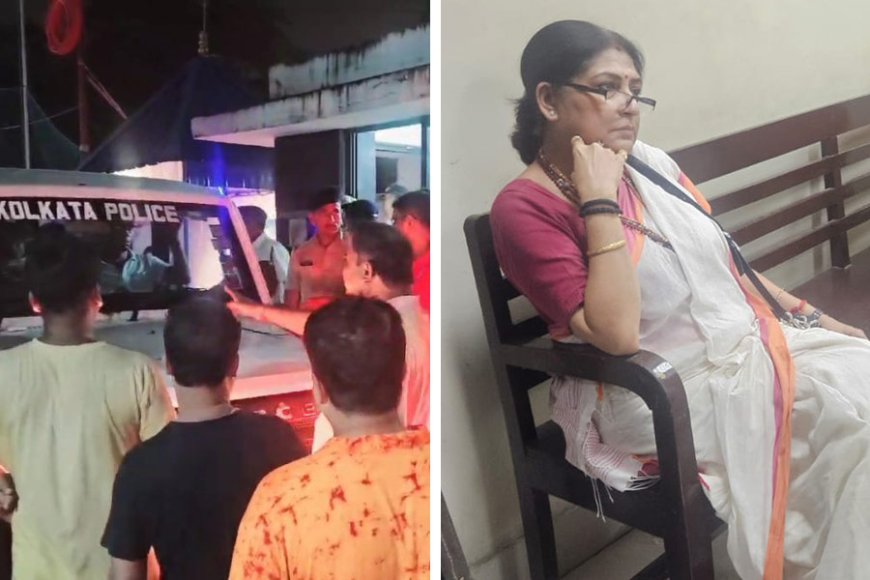 बांसद्रोणी : सड़क हादसे में छात्र की मौत पर रात भर चला प्रदर्शन, भाजपा नेता सहित पांच गिरफ्तार