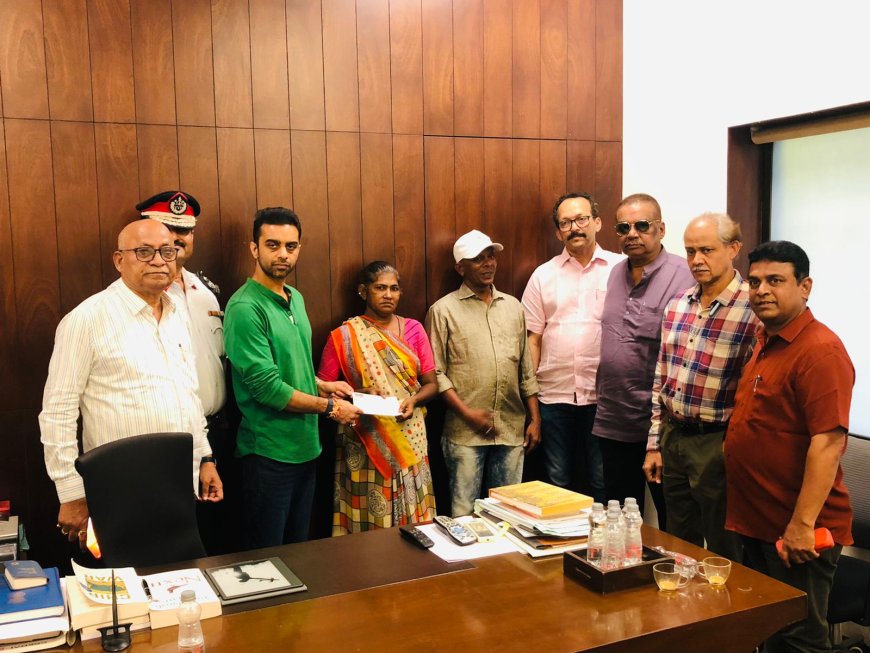 विसर्जनावेळी तलावात बुडून दुर्दैवी मृत्यू झालेल्या युवकाच्या कुटुंबाला महानगरपालिकेमार्फत रु.५ लाखांचे आर्थिक सहाय्य!